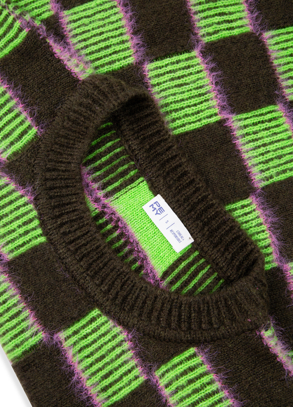 SQUARES Cropped Triko Kazak