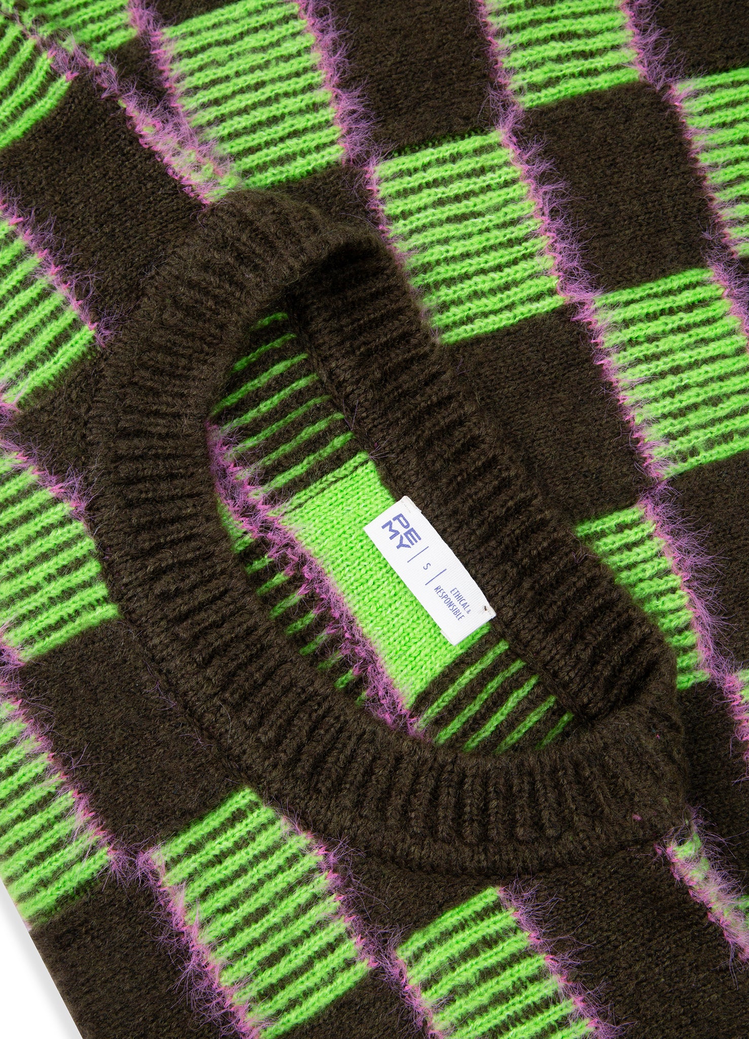 SQUARES Cropped Triko Kazak