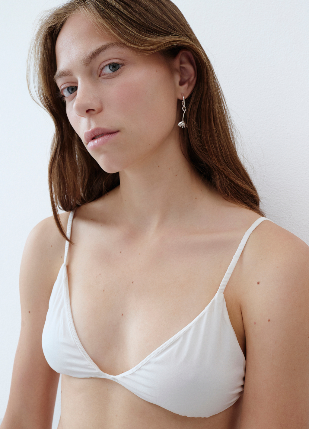 Gümüş Charm - Ters Lale