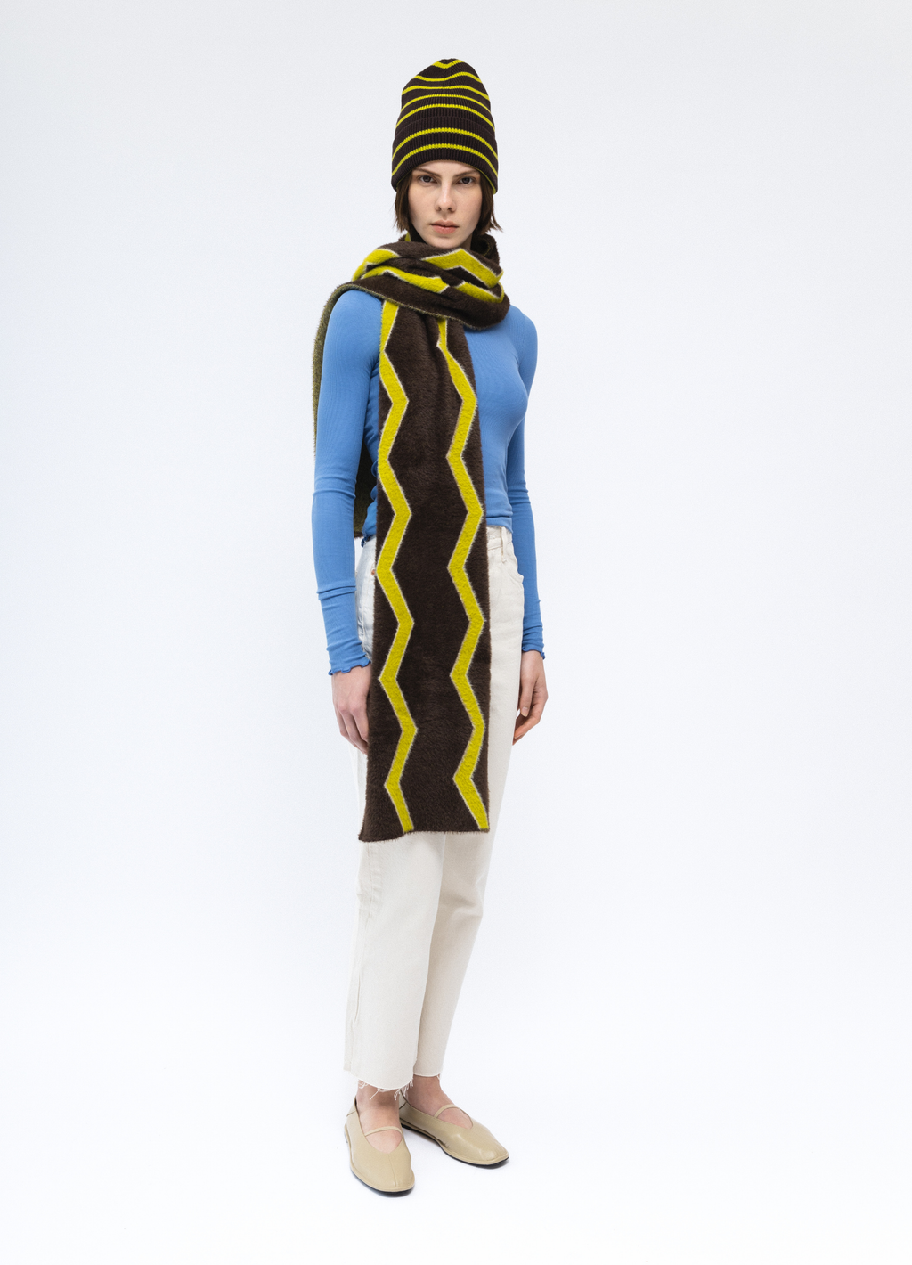 FISH Çizgili Triko Bere