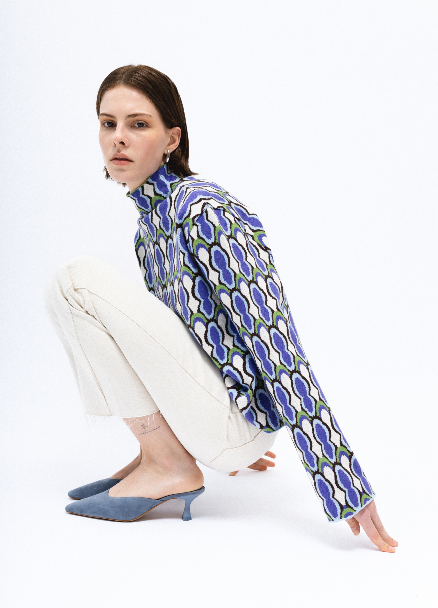 OYSTER Dik Yaka Triko Kazak