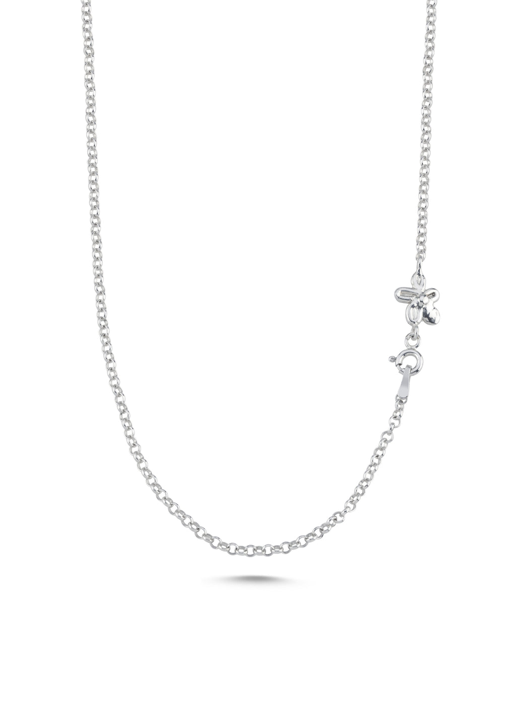 Gümüş Çiçekli Zincir