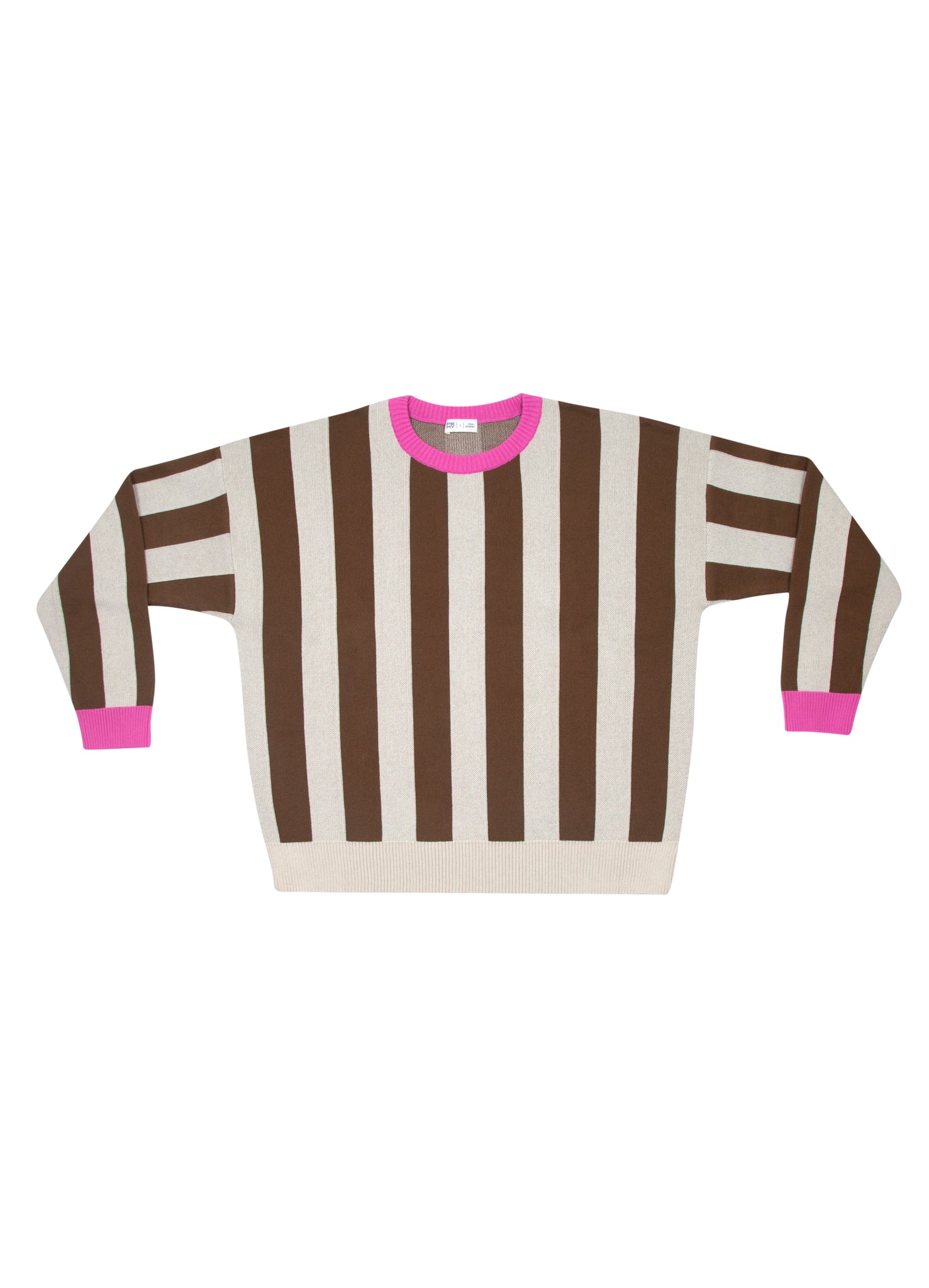STRIPES PINK Pamuk Triko