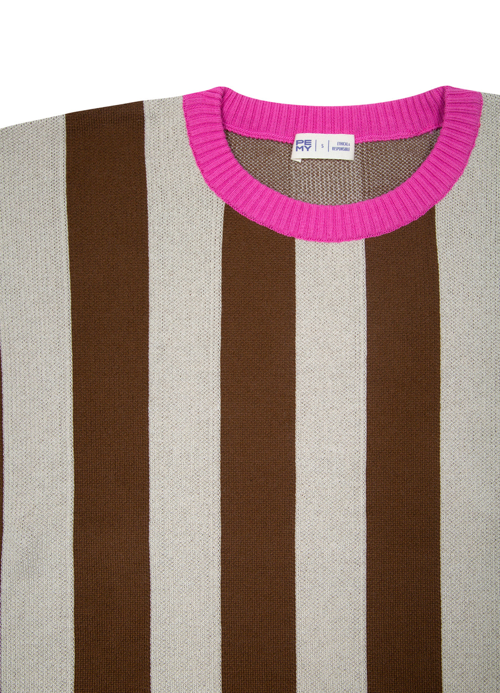 STRIPES PINK Pamuk Triko