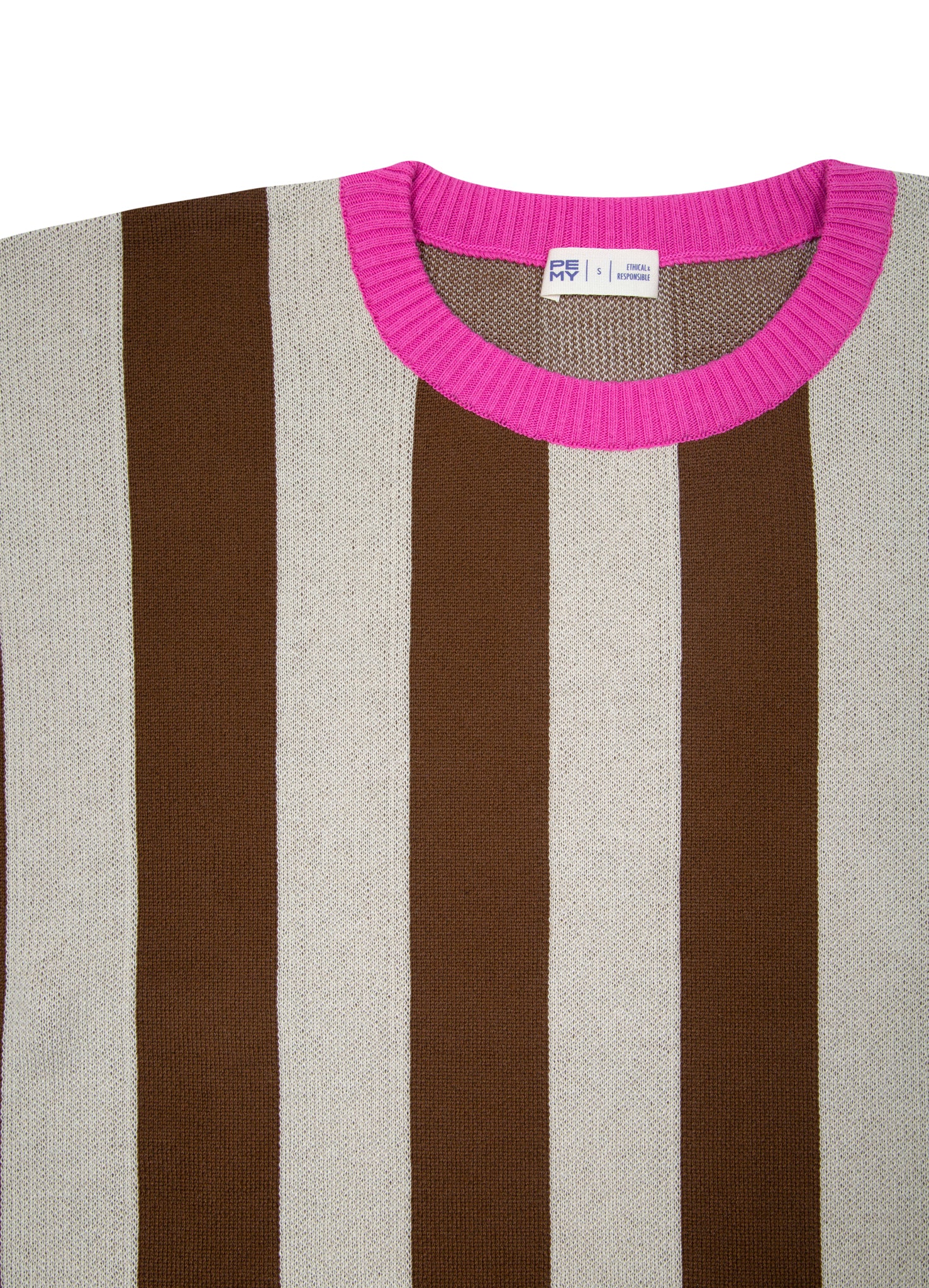 STRIPES PINK Pamuk Triko