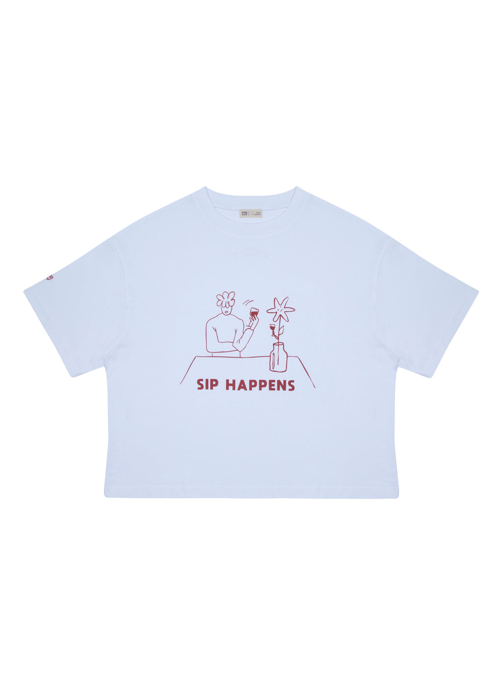 SIP HAPPENS Oversize Tişört