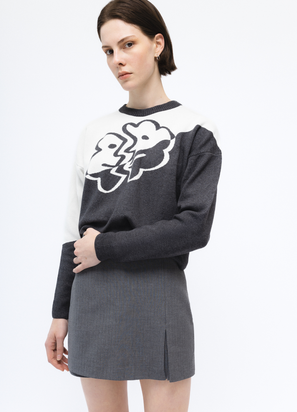 FACES Cropped Triko Kazak