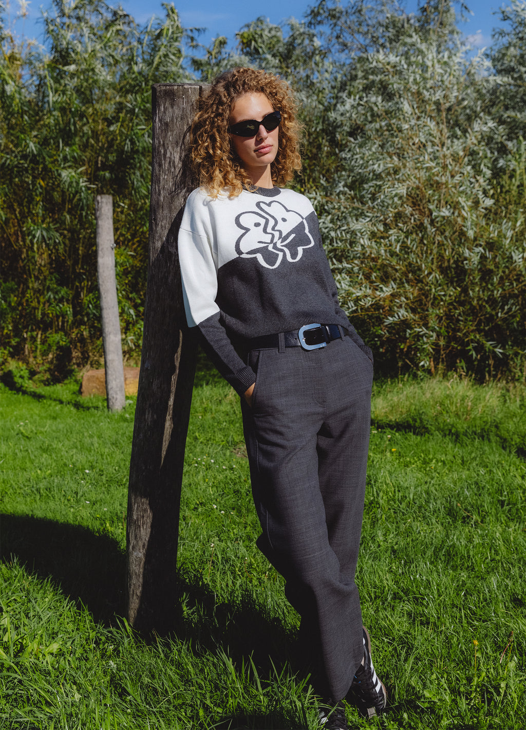 FACES Cropped Triko Kazak