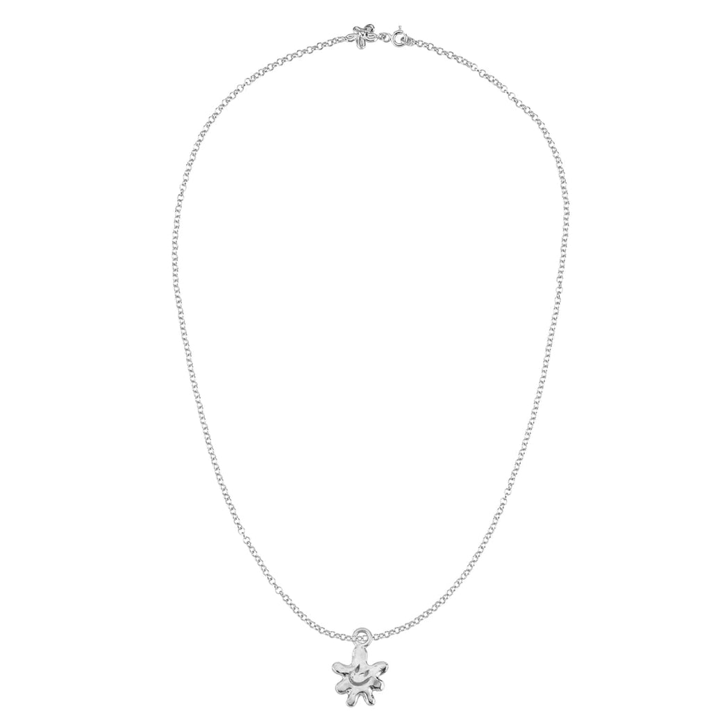 Gümüş Charm - Gülen Çiçek