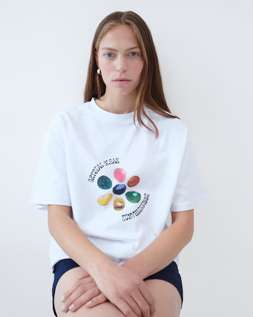 SAMPLE SALE - CRYSTAL Oversize Tişört